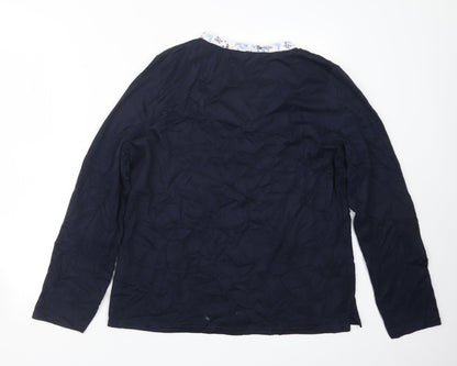 Womens UK Size 14 EWM Blue Pullover Jumper
