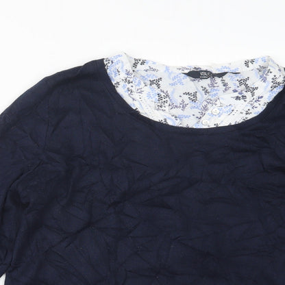 Womens UK Size 14 EWM Blue Pullover Jumper