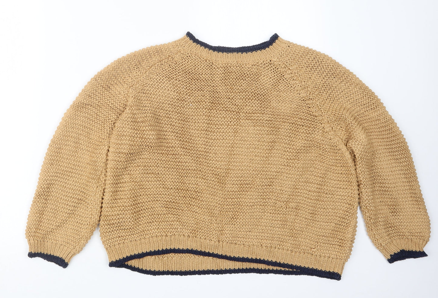 Womens UK Size L Preworn Beige Pullover Jumper