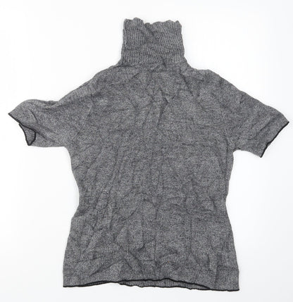 Womens UK Size M Preworn Grey Basic T-Shirt