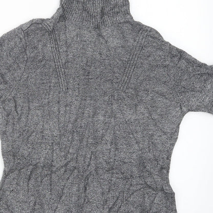 Womens UK Size M Preworn Grey Basic T-Shirt