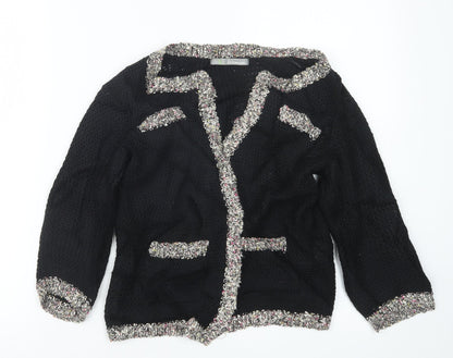 Womens UK Size 8 Marks and Spencer Black Cardigan Jumper
