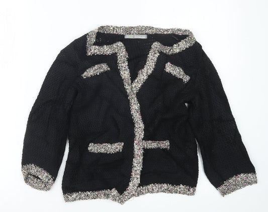 Womens UK Size 8 Marks and Spencer Black Cardigan Jumper