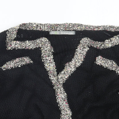 Womens UK Size 8 Marks and Spencer Black Cardigan Jumper
