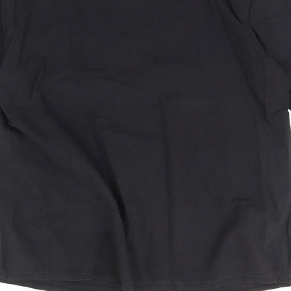 Brand and care label for Kim spin women’s grey basic blouse, size XL