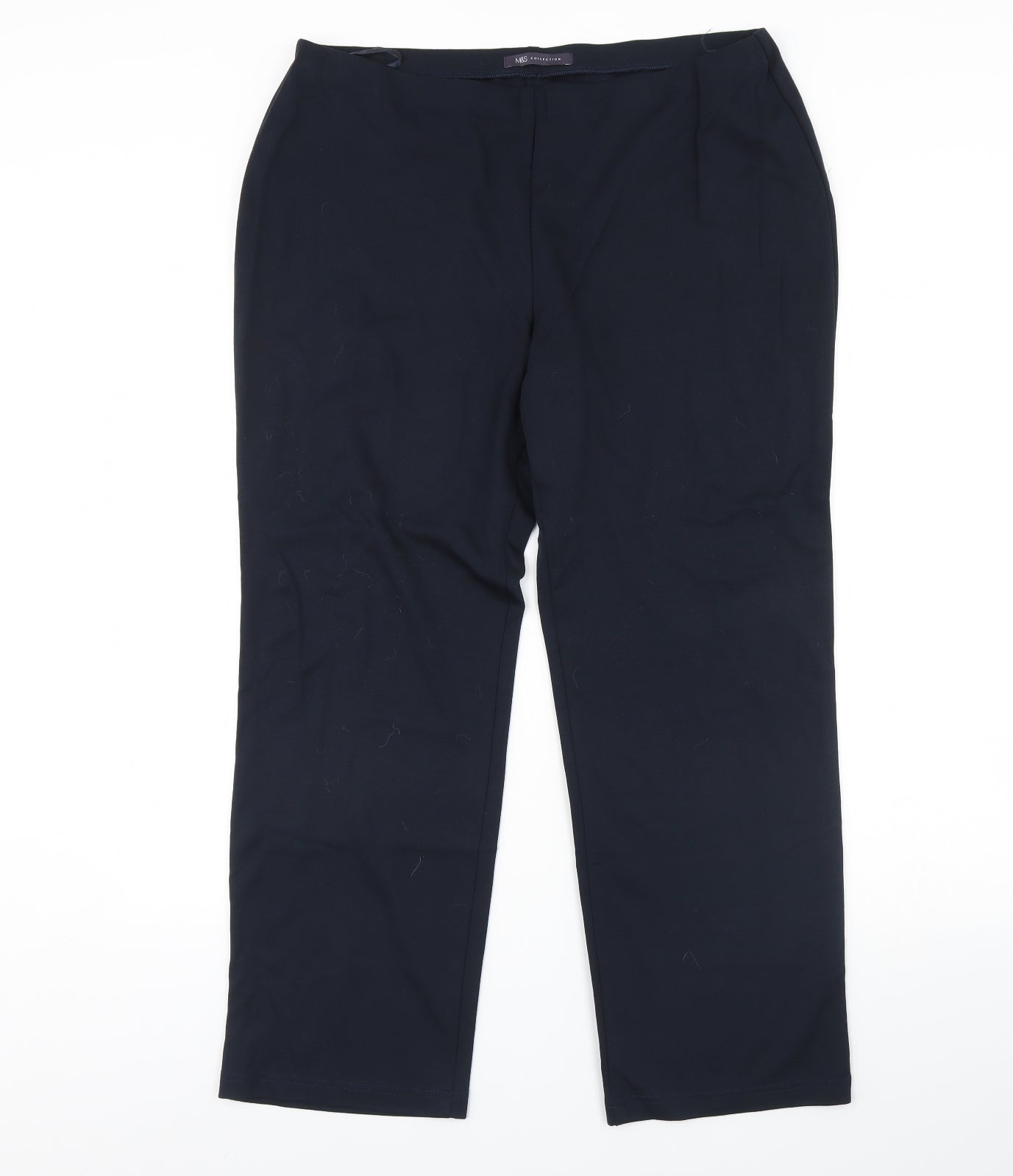 Womens UK Size 16 M&S Regular Fit  Blue Trousers