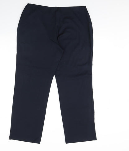 Womens UK Size 16 M&S Regular Fit  Blue Trousers