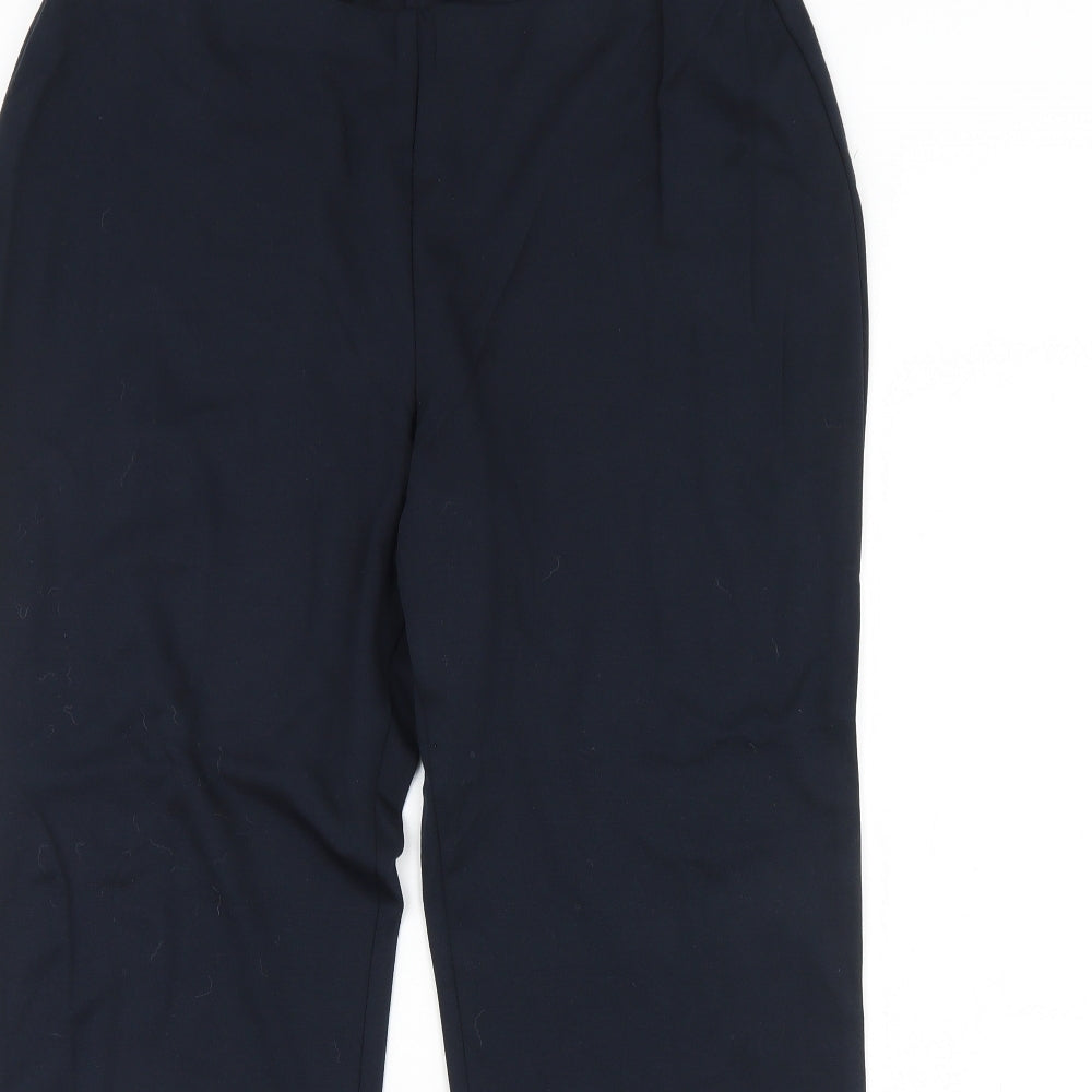 Womens UK Size 16 M&S Regular Fit  Blue Trousers