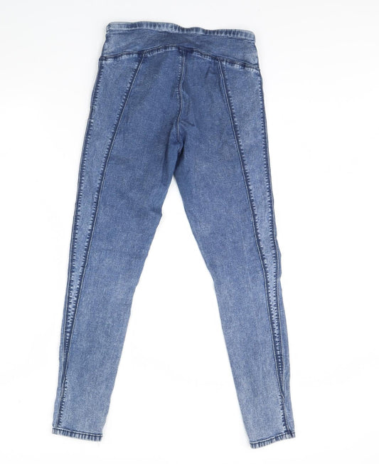 Denim & Co. Womens Blue  Denim Skinny Jeans Size 10 L28 in