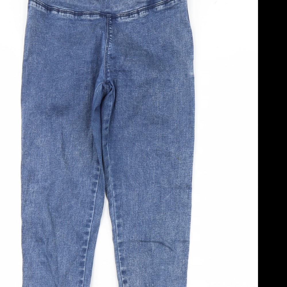 Denim & Co. Womens Blue  Denim Skinny Jeans Size 10 L28 in