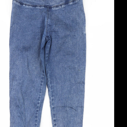 Denim & Co. Womens Blue  Denim Skinny Jeans Size 10 L28 in