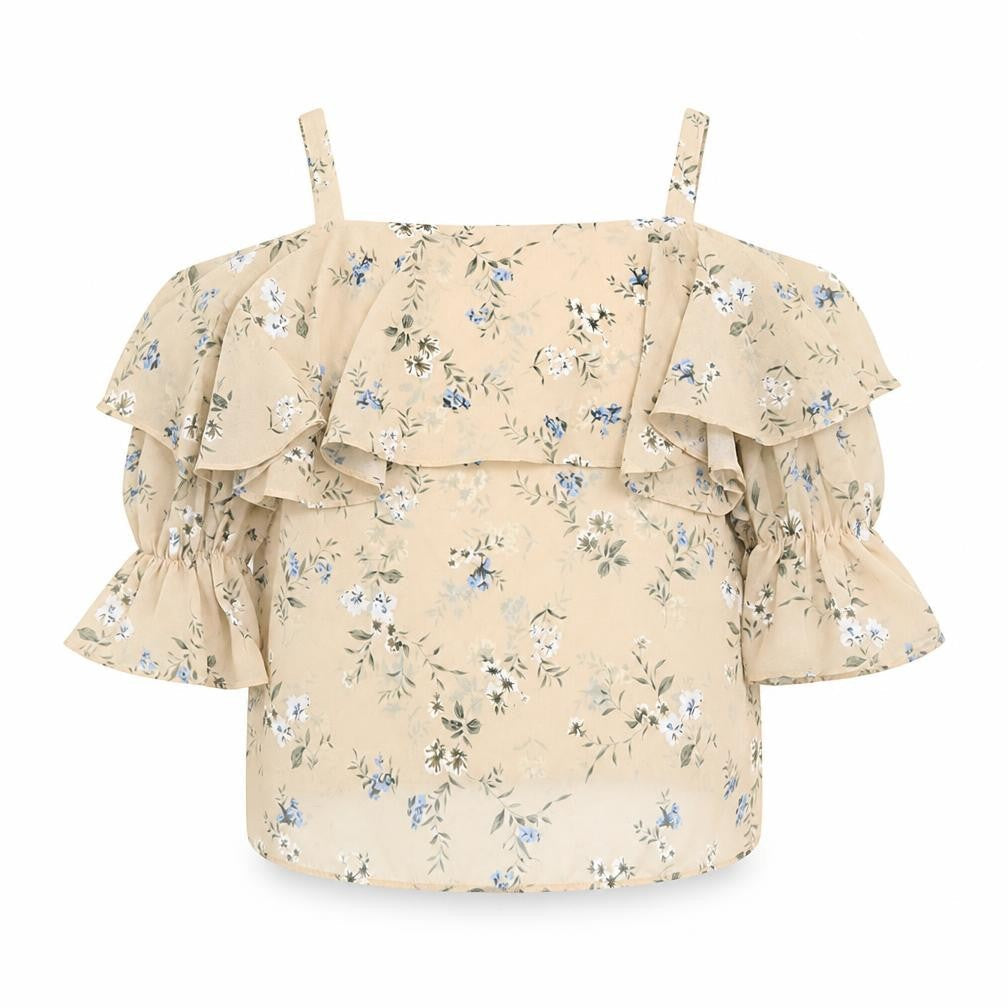 Womens UK Size 10 In the Style Beige Basic Blouse