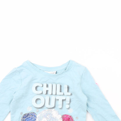 LOL Girls Blue   Basic T-Shirt Size 3 Years  - LOL Dolls