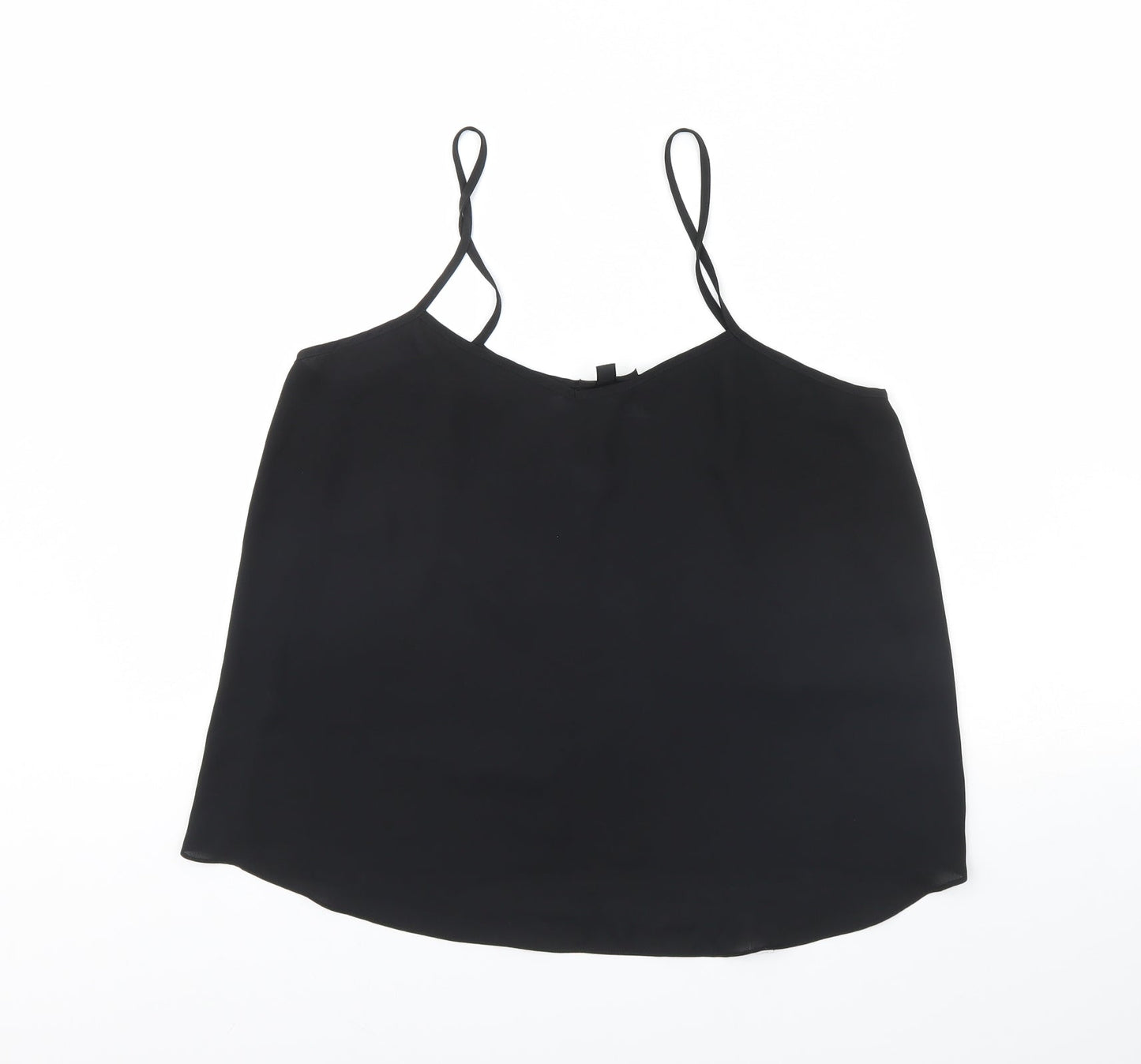 Topshop Womens Black   Basic Tank Size 12