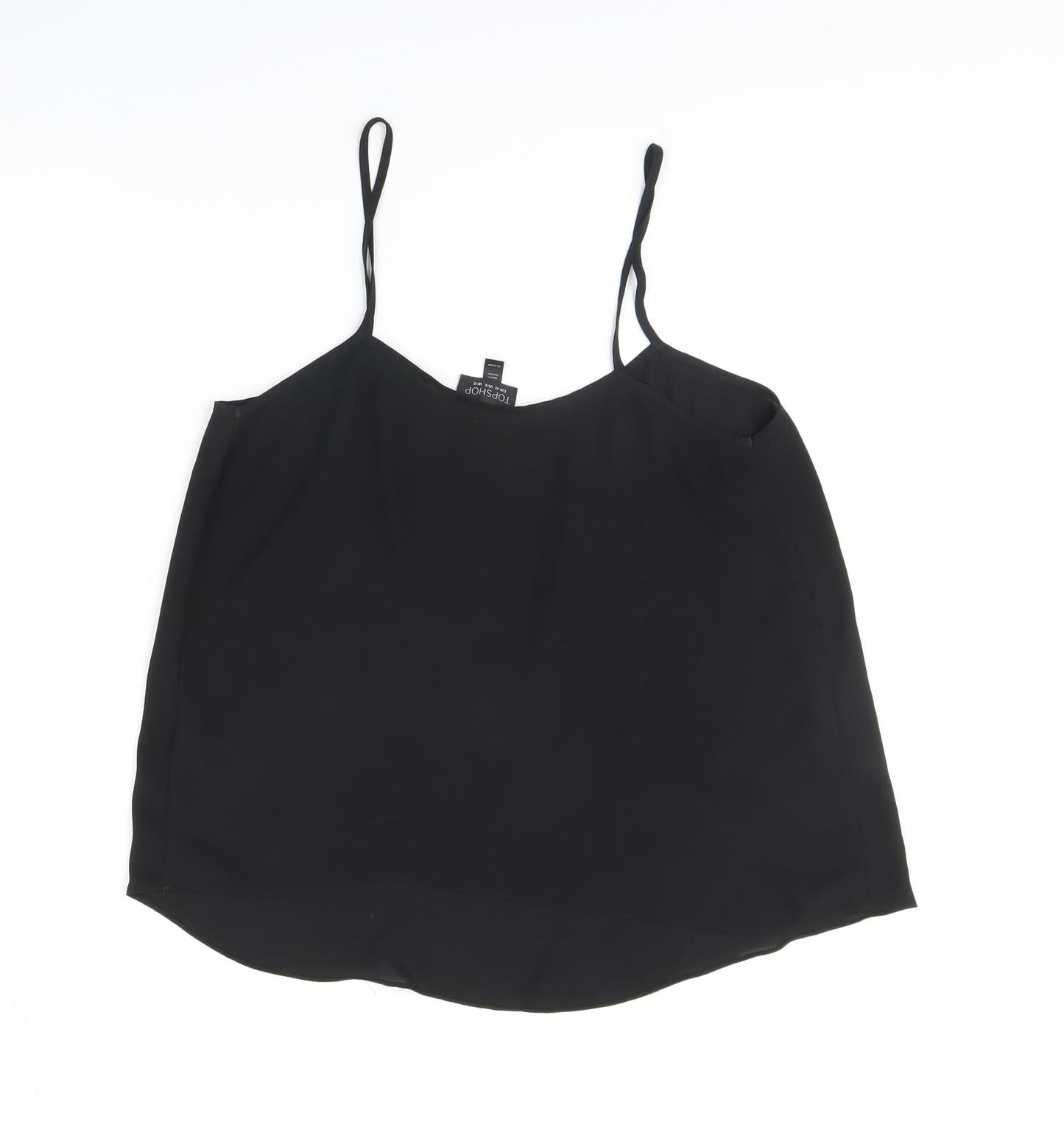 Topshop Womens Black   Basic Tank Size 12