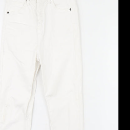 Topshop Womens White  Denim Skinny Jeans Size 28 in L28 in
