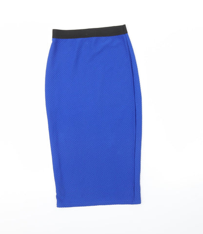 Womens UK Size 10 Internacionale Blue Straight & Pencil Skirt