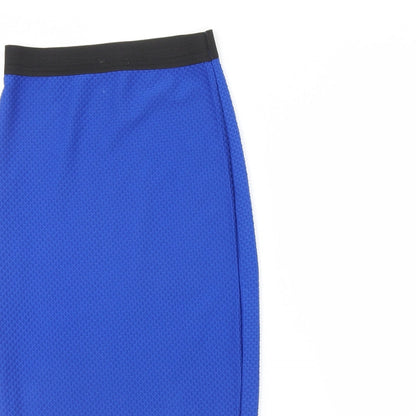 Womens UK Size 10 Internacionale Blue Straight & Pencil Skirt