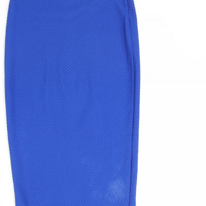 Womens UK Size 10 Internacionale Blue Straight & Pencil Skirt