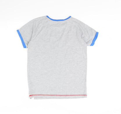 Harry Bear Boys Grey   Basic T-Shirt Size 12 Years  - Football