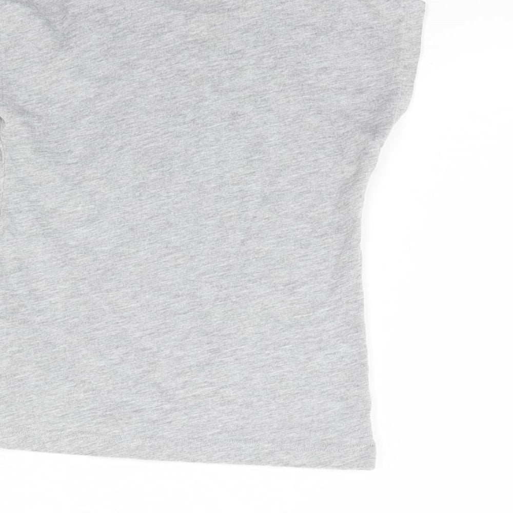 M&s Girls Grey   Basic T-Shirt Size 3 Years