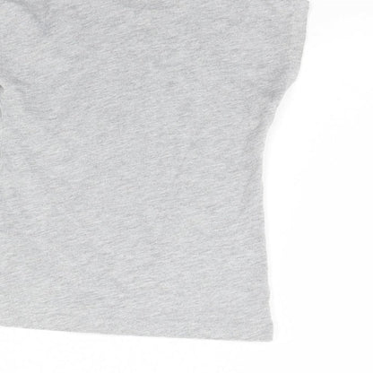 M&s Girls Grey   Basic T-Shirt Size 3 Years