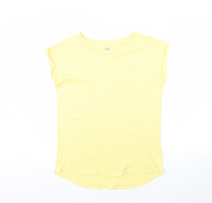 F&F Womens Yellow   Basic T-Shirt Size 8
