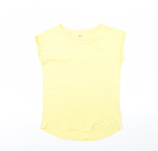 F&F Womens Yellow   Basic T-Shirt Size 8