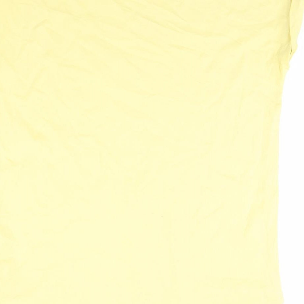 F&F Womens Yellow   Basic T-Shirt Size 8