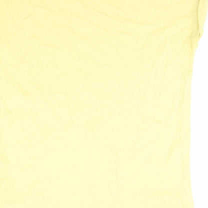 F&F Womens Yellow   Basic T-Shirt Size 8