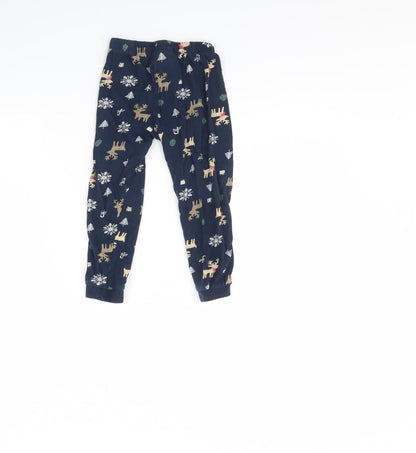 Lulipu Girls Blue Spotted  Cami Pyjama Pants Size 2 Years  - Christmas