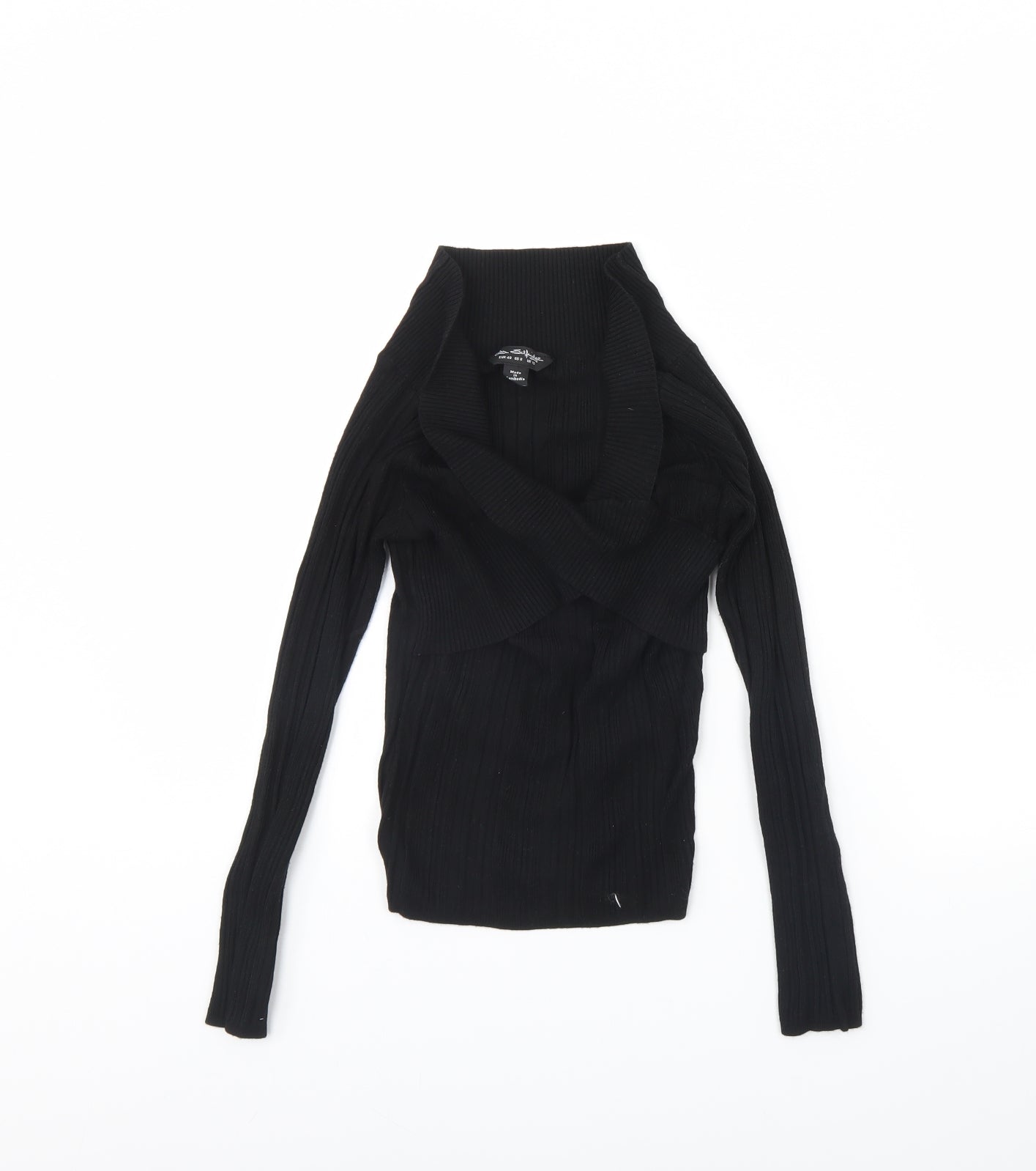 Womens UK Size 12 Miss Selfridge Black Pullover Jumper