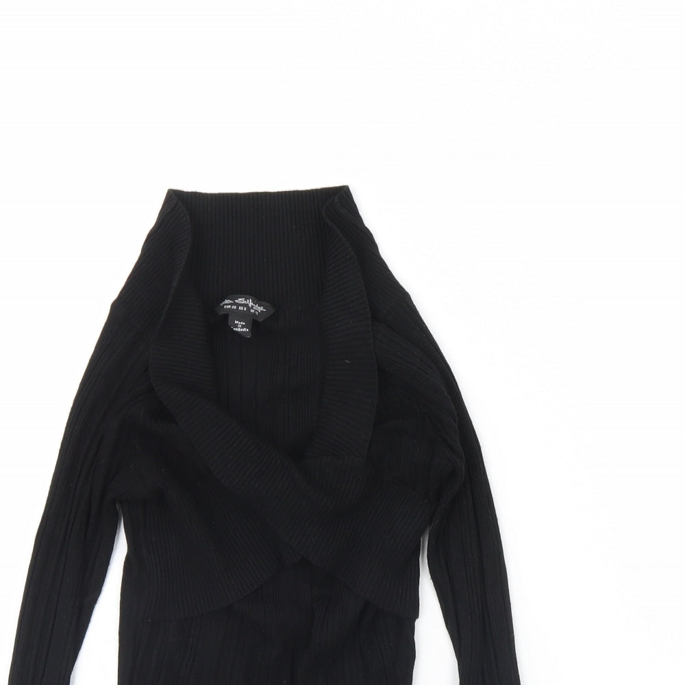 Womens UK Size 12 Miss Selfridge Black Pullover Jumper
