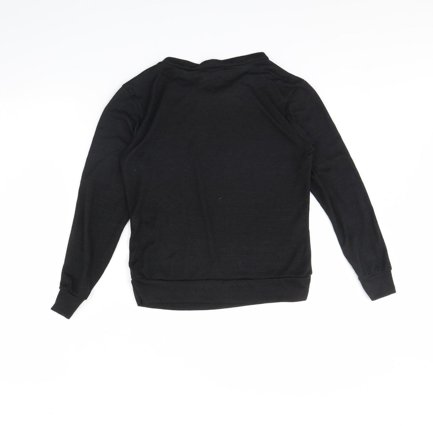 Womens UK Size S QED London Black Pullover Jumper