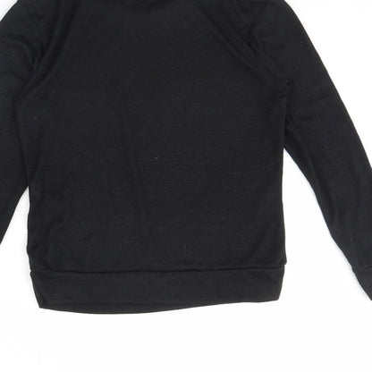 Womens UK Size S QED London Black Pullover Jumper