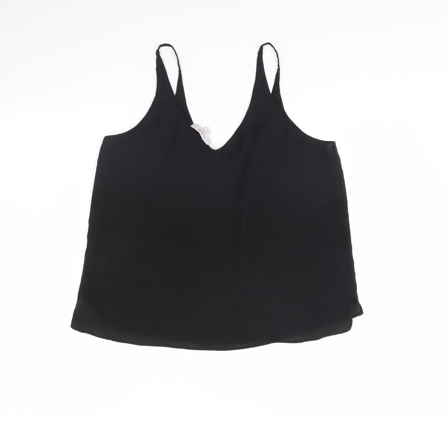Womens UK Size 14 Blue Inc Black Basic Tank