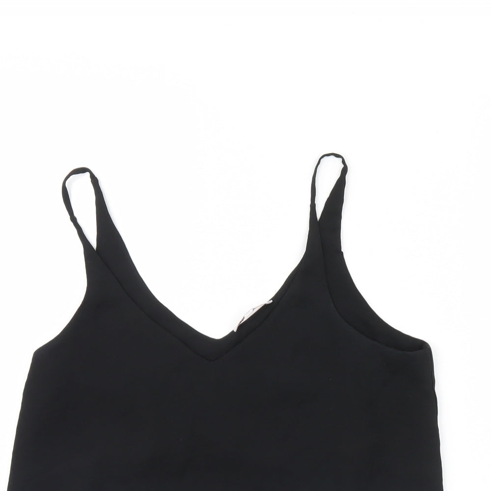 Womens UK Size 14 Blue Inc Black Basic Tank