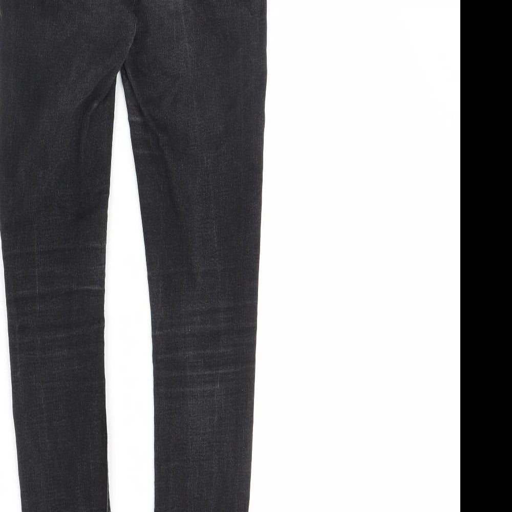 Denim & Co. Womens Black  Denim Skinny Jeans Size 10 L28 in