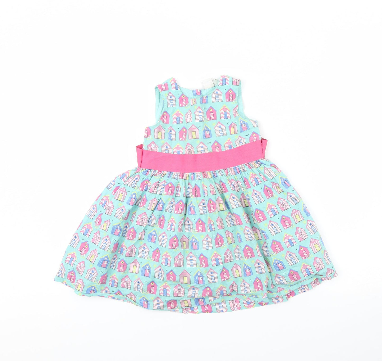 Mini Club Girls Green Spotted  Fit & Flare  Size 18 Months  - House
