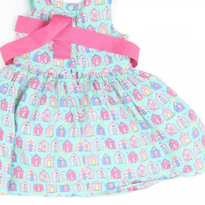 Mini Club Girls Green Spotted  Fit & Flare  Size 18 Months  - House