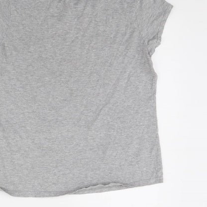 Brand and care label for The range women’s grey solid cami pyjama top, size UK 10, - christmas