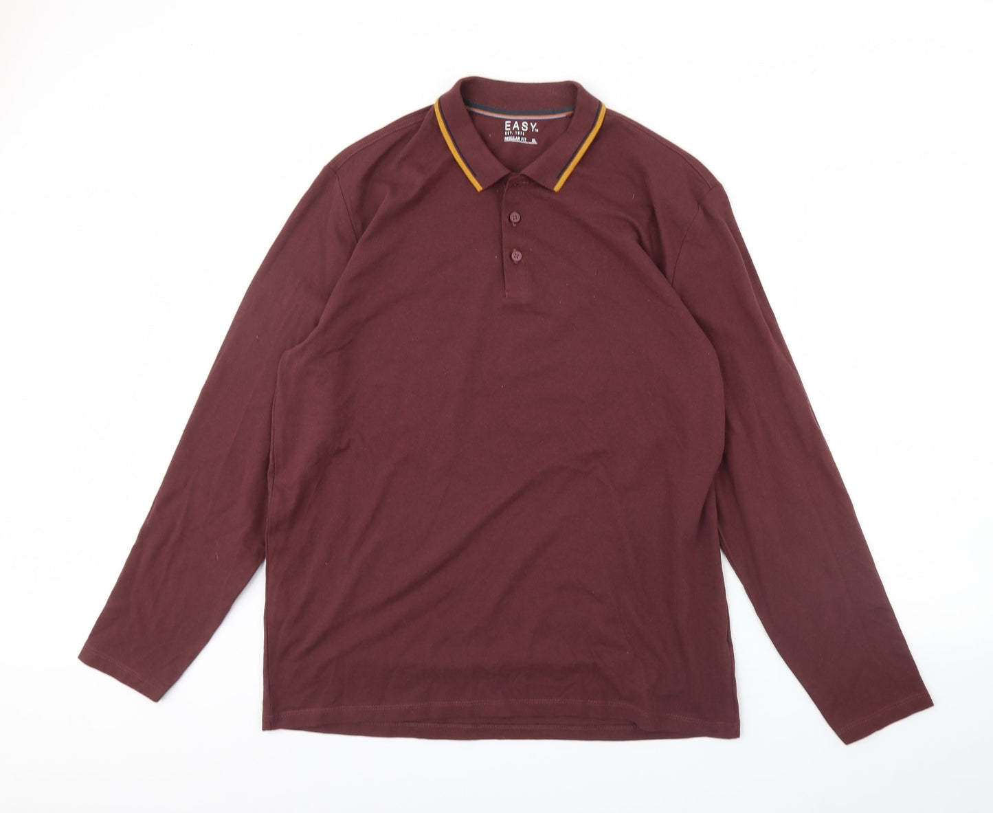 Easy Mens Red   Henley Jumper Size XL