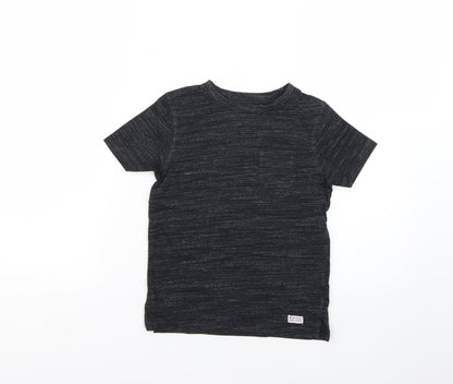 Additional front view of George boys’ grey basic t-shirt, size 5-6, years