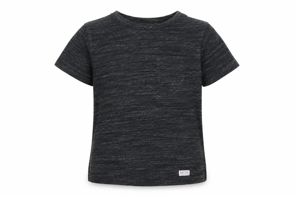 Front view of George boys’ grey basic t-shirt, size 5-6, years