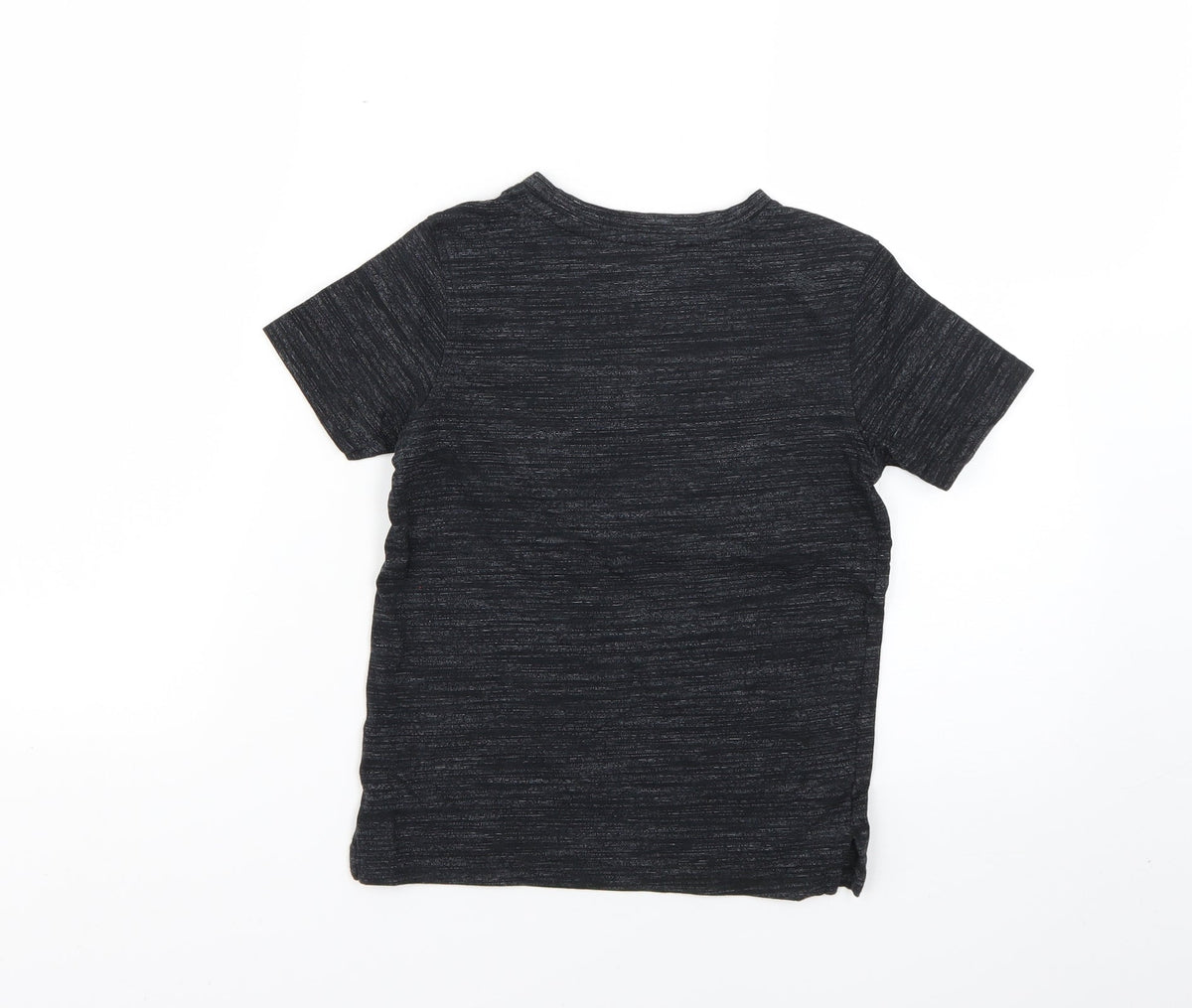 Back view of George boys’ grey basic t-shirt, size 5-6, years