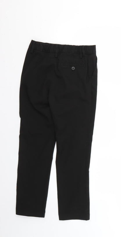 Back view of Next boys’ black cropped trousers, size 10, years