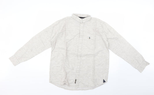 wassup dude Mens Beige    Button-Up Size XL