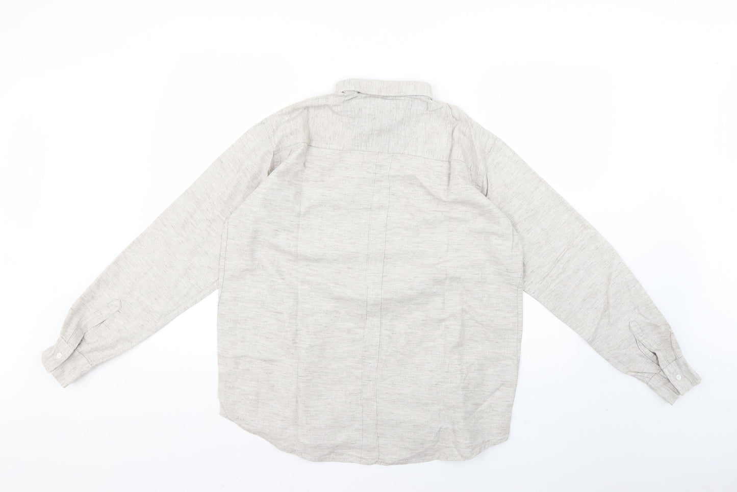 wassup dude Mens Beige    Button-Up Size XL