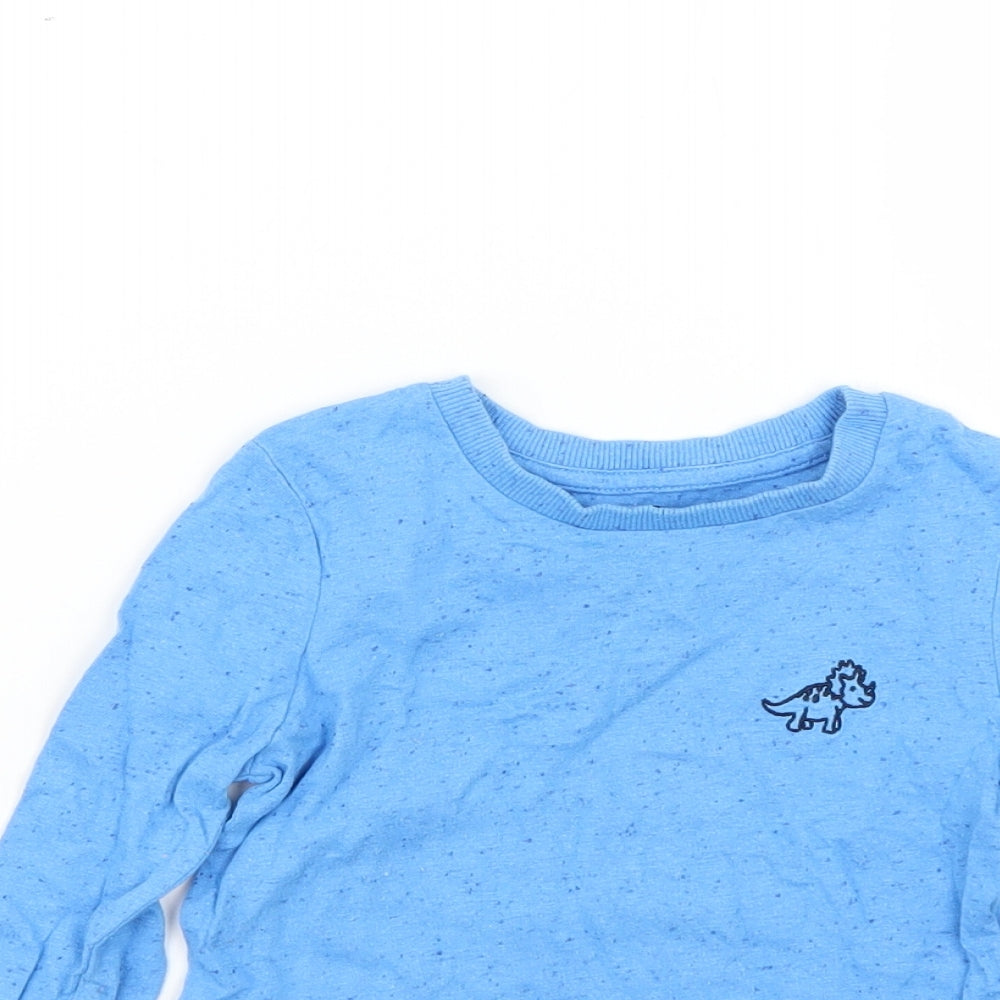 Close-up detail of Very Baby Blue Basic T-Shirt, size 12-18, Months
