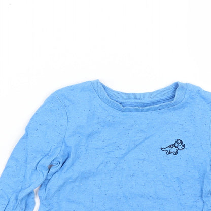 Close-up detail of Very Baby Blue Basic T-Shirt, size 12-18, Months